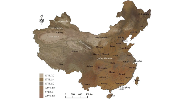 中國(guó)第一幅高精度土壤顏色地圖出爐，研究員是這樣了解土壤成分的